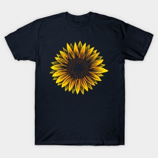 sunflower floral for summer Gift Womens Fall flowers Sunflower T-Shirt